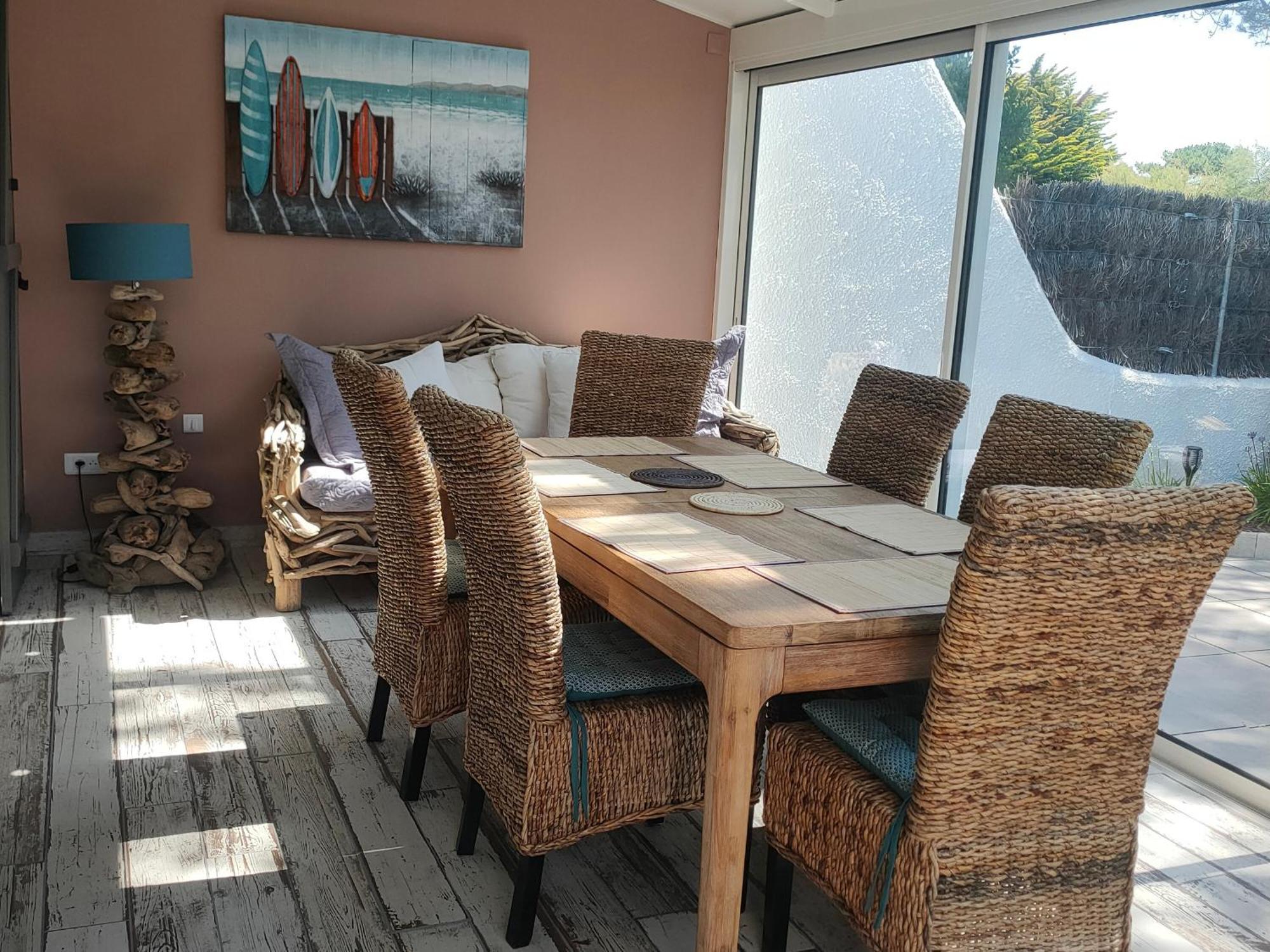 Maison Proche Plage, 3 Chambres, Veranda, Terrasse, Parking Prive - Jean De Monts - Fr-1-323-434 Ferienhaus *